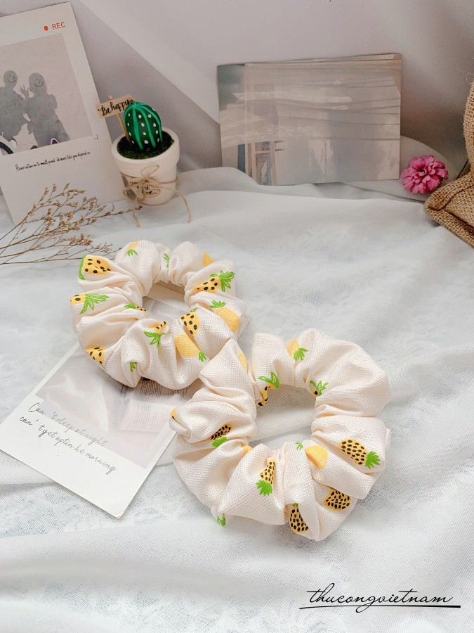 cột tóc Scrunchies họa tiết- m7